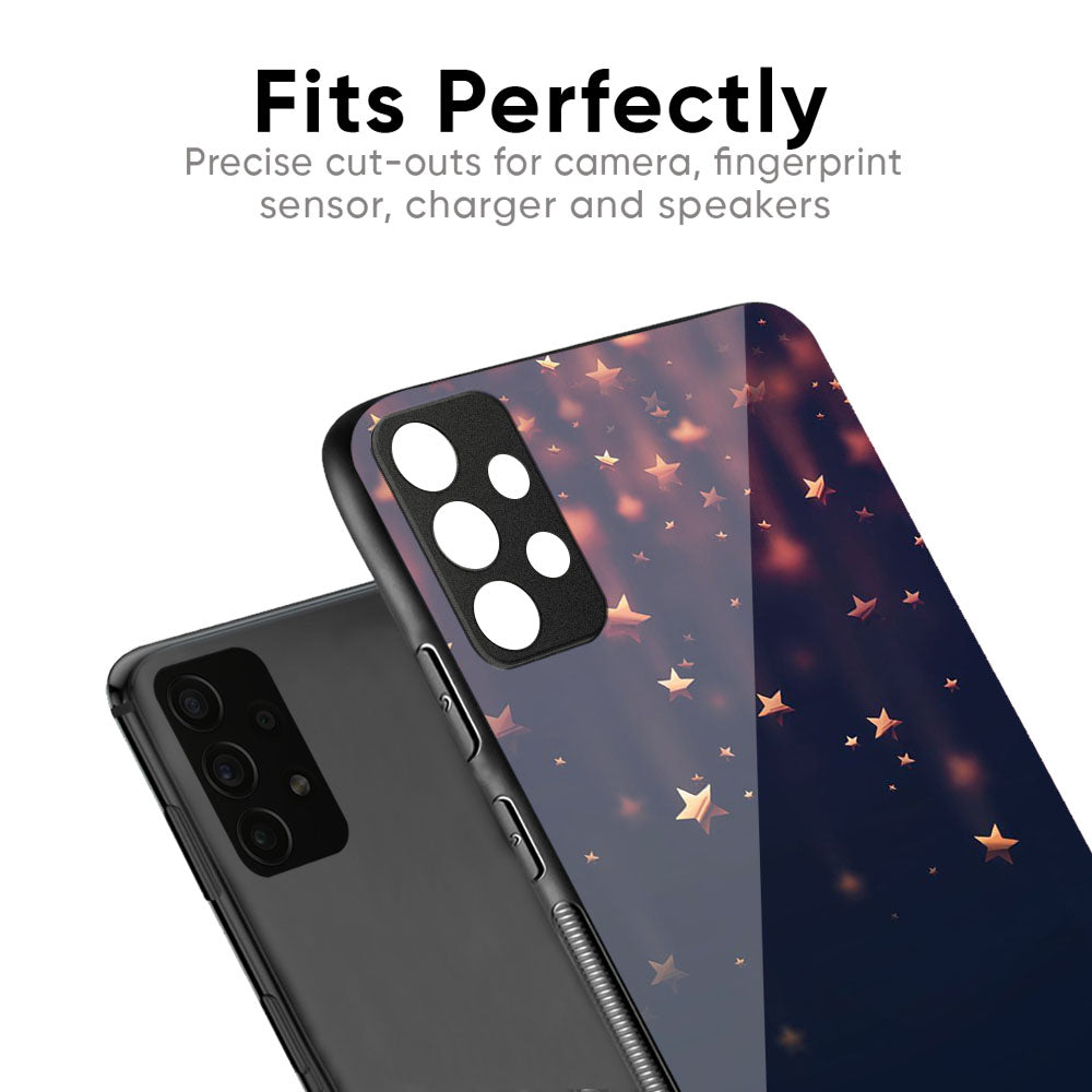 Falling Stars Glass Case For Samsung Galaxy M56 5G
