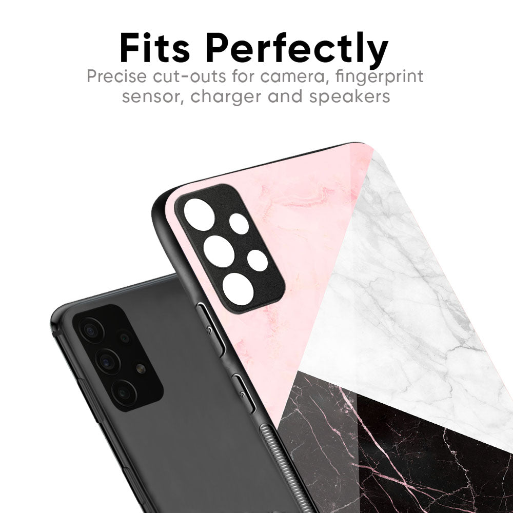 Marble Collage Art Glass Case For Samsung Galaxy M56 5G