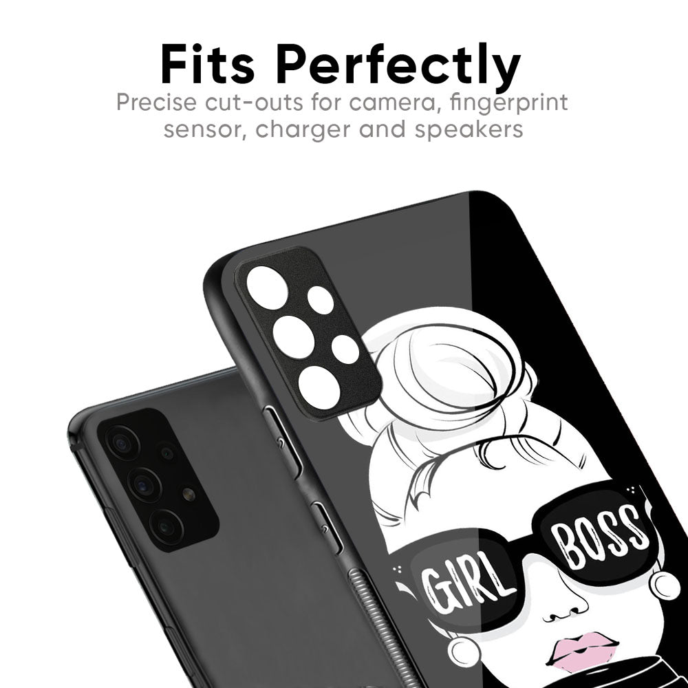 Girl Boss Glass Case For Samsung Galaxy M56 5G