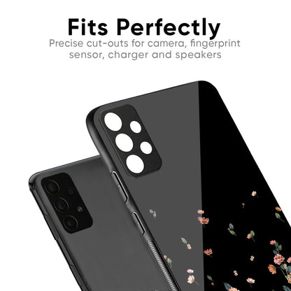 Floating Floral Print Glass Case for Samsung Galaxy M56 5G