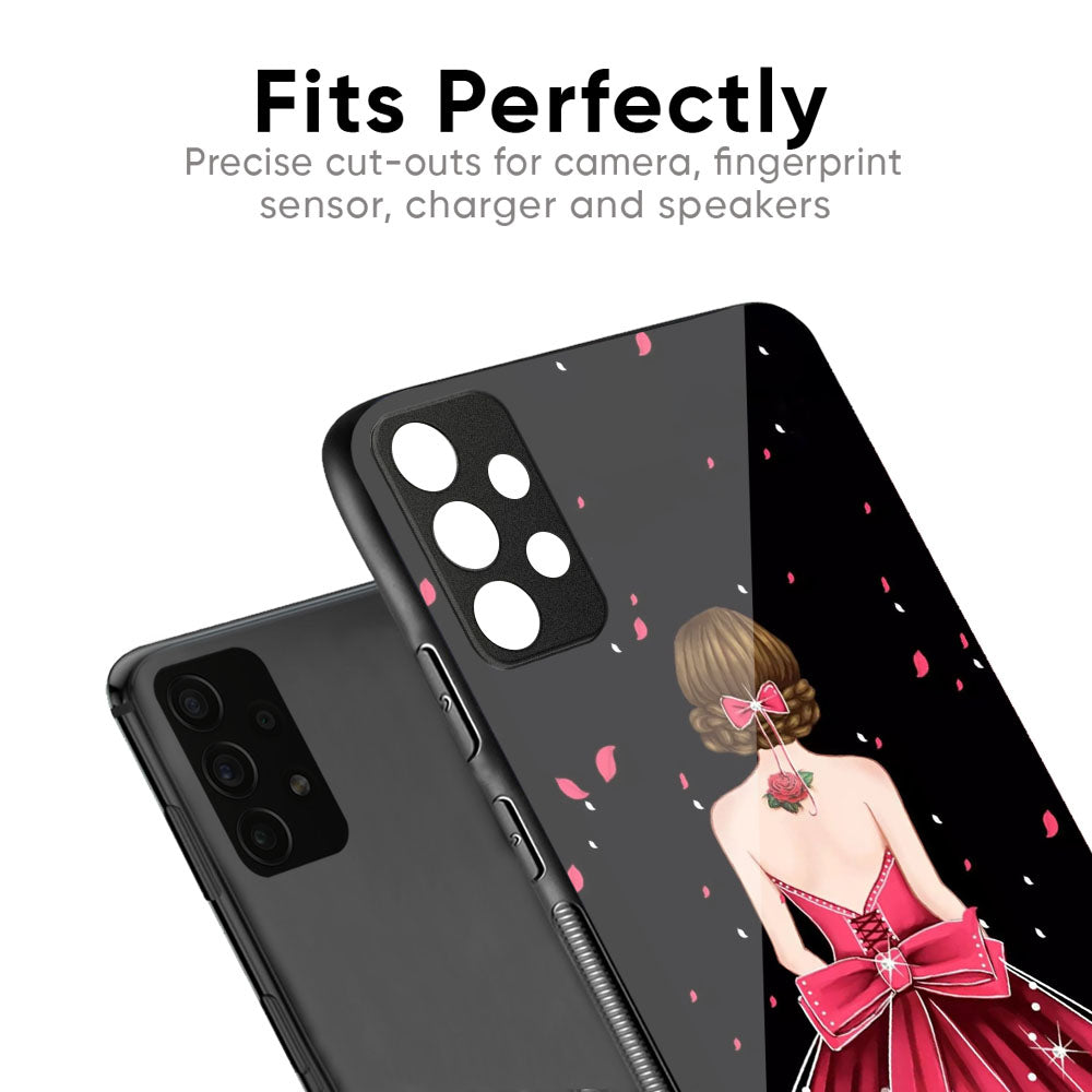 Fashion Princess Glass Case for Samsung Galaxy M56 5G