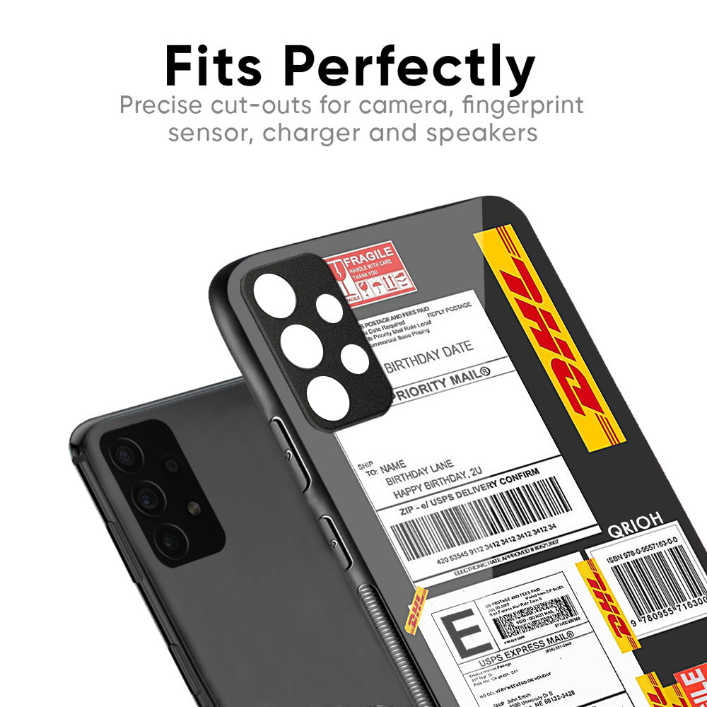 Cool Barcode Label Glass Case For Samsung Galaxy M56 5G