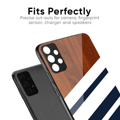 Bold Stripes Glass Case for Samsung Galaxy M56 5G