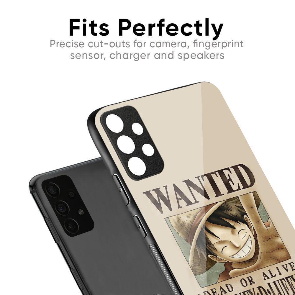 Luffy Wanted Glass Case for Oppo Find X9