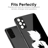 Monochrome Goku Glass Case for Vivo Y21 5G