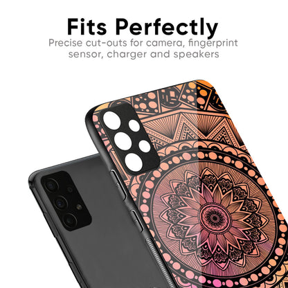 Floral Mandala Glass Case for Samsung Galaxy M56 5G