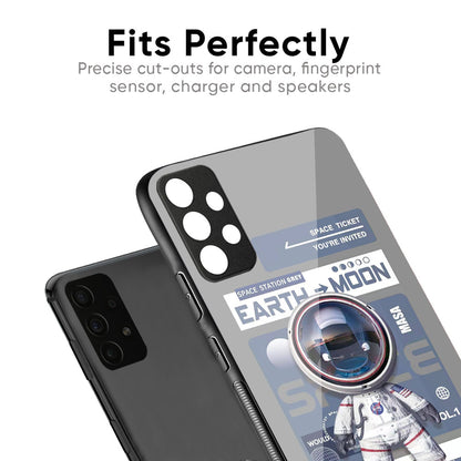 Space Flight Pass Glass Case for Samsung Galaxy M56 5G
