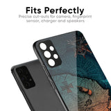 Geographical Map Glass Case for Realme 16 5G