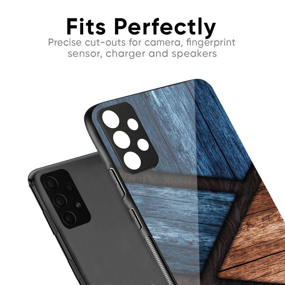 Wooden Tiles Glass Case for Poco X8 Pro max 5G