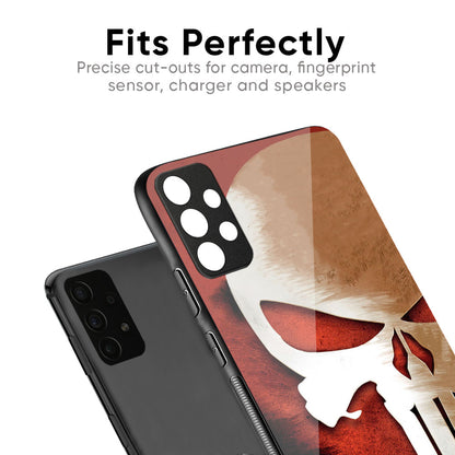 Red Skull Glass Case for Samsung Galaxy M56 5G