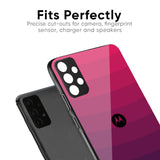 Wavy Pink Pattern Glass Case for Motorola Edge 60 Fusion 5G