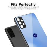 Vibrant Blue Texture Glass Case for Motorola Edge 60 Fusion 5G