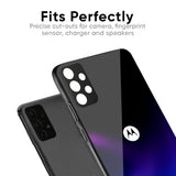 Black Onyx Glass Case for Motorola Edge G57 Power