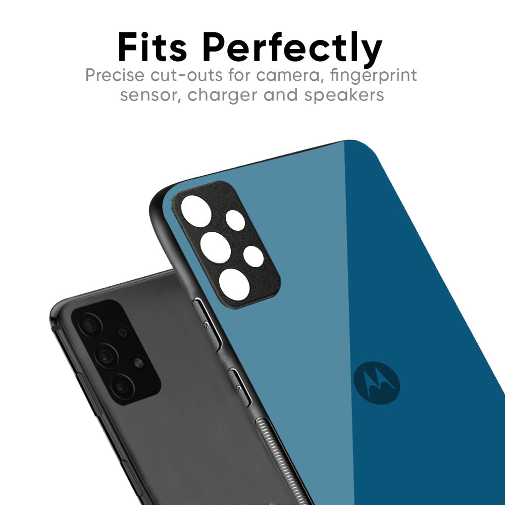 Cobalt Blue Glass Case for Motorola Edge 60 Pro