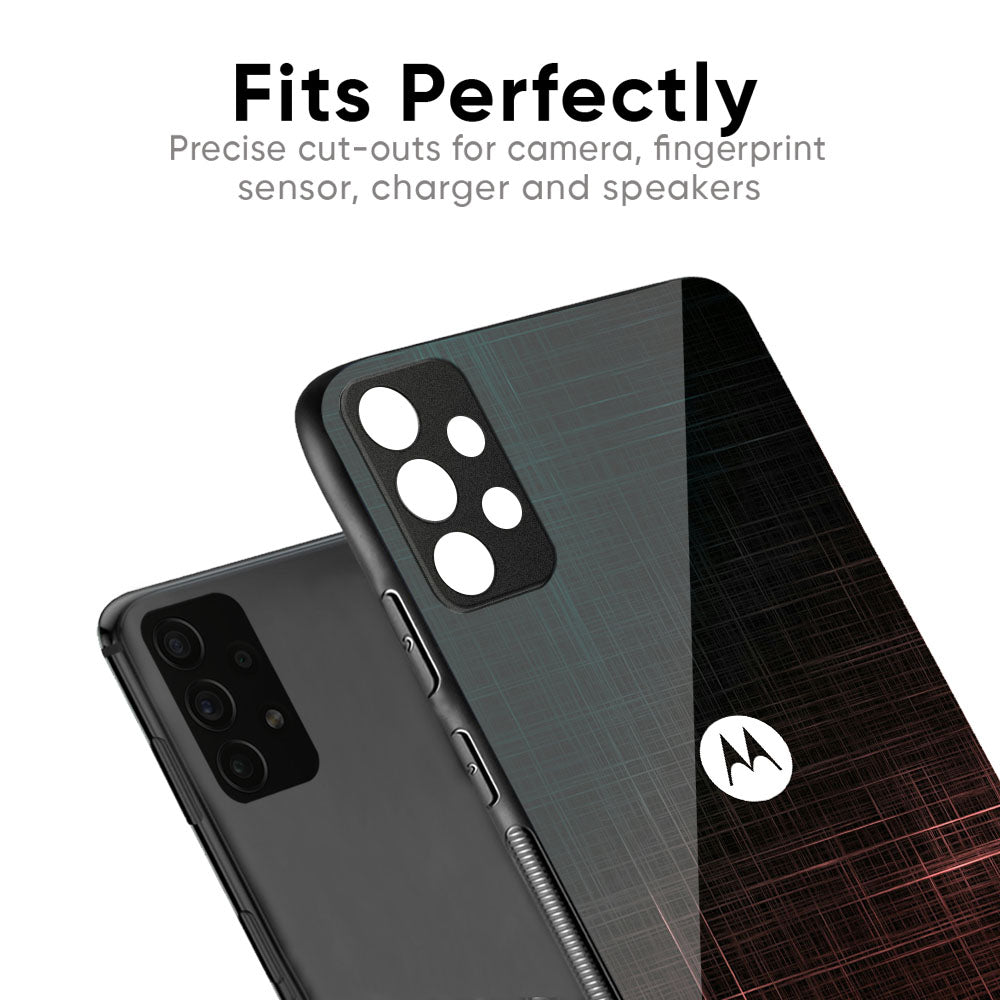 Wooden Mat Glass Case for Motorola G05