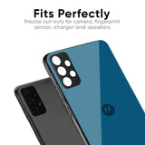 Cobalt Blue Glass Case for Motorola Edge 60 Fusion 5G