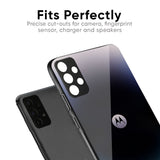Black Obsidian Glass Case for Motorola Edge G67 Power