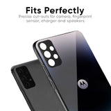 Black Obsidian Glass Case for Motorola Edge 50 Fusion 5G