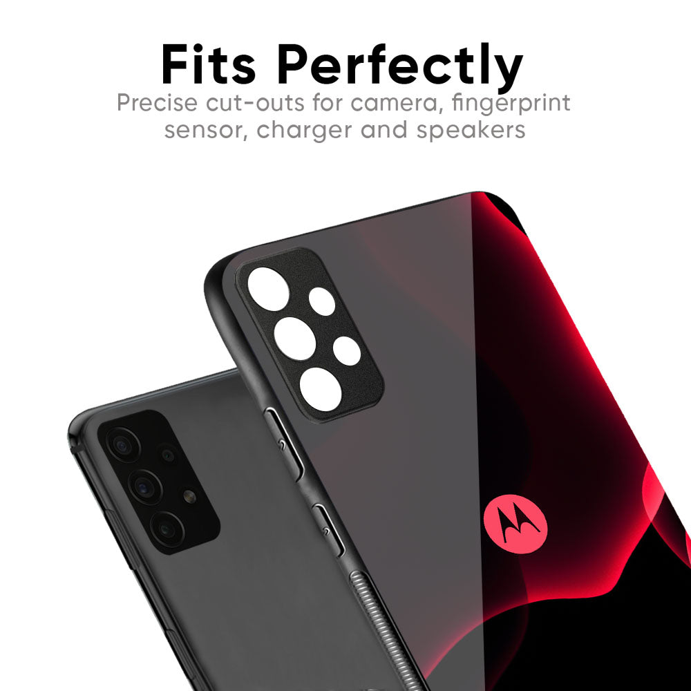 Red Thunder Glass Case for Motorola Edge 60 Pro
