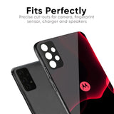 Red Thunder Glass Case for Motorola Edge 60 Fusion 5G