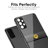 Grey Metallic Glass Case For Motorola Edge 60 Fusion 5G