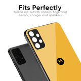Fluorescent Yellow Glass case for Motorola Edge G67 Power