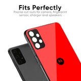Blood Red Glass Case for Motorola Edge 50 Fusion 5G