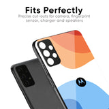 Wavy Color Pattern Glass Case for Motorola Edge 60 Fusion 5G