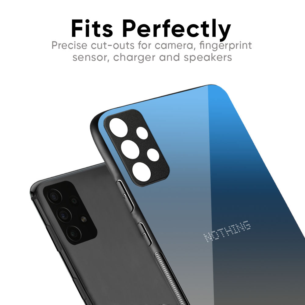 Blue Grey Ombre Glass Case for Nothing Phone 3a
