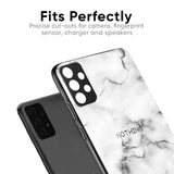 Satin White Marble Glass Case for Nothing Phone 3a Pro