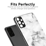 Satin White Marble Glass Case for Nothing Phone 4a Pro 5G