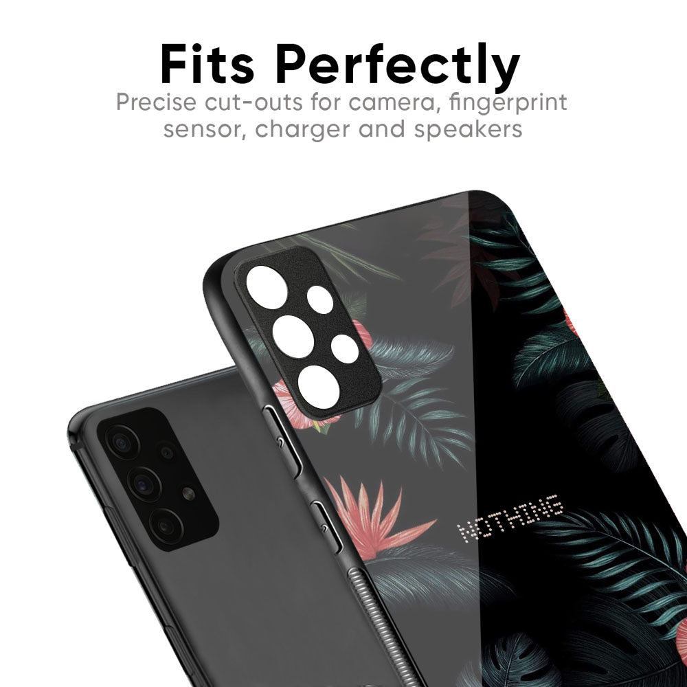 Tropical Art Flower Glass Case for Nothing CMF Phone 2 Pro