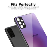 Ultraviolet Gradient Glass Case for Oppo A6x 5G