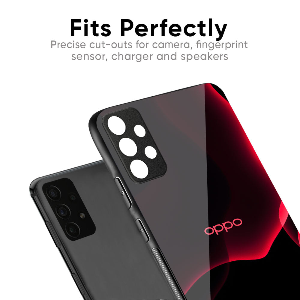 Red Thunder Glass Case for Oppo K13 Turbo Pro 5G