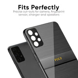 Grey Metallic Glass Case For Poco M8 5G
