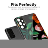 Flowers & Butterfly Glass Case for Poco X7 5G