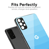 Wavy Blue Pattern Glass Case for Google Pixel 9A