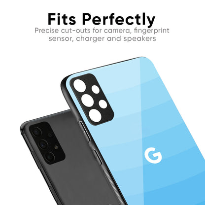 Wavy Blue Pattern Glass Case for Google Pixel 10 5G