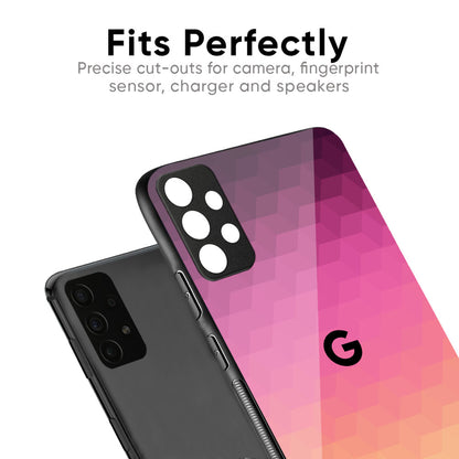 Geometric Pink Diamond Glass Case for Google Pixel 10 Pro XL 5G