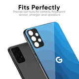 Blue Wave Abstract Glass Case for Google Pixel 9A