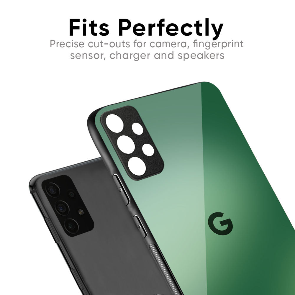Green Grunge Texture Glass Case for Google Pixel 9A