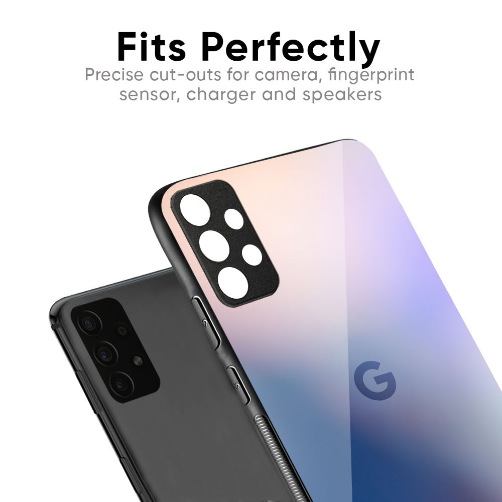 Blue Mauve Gradient Glass Case for Google Pixel 9A