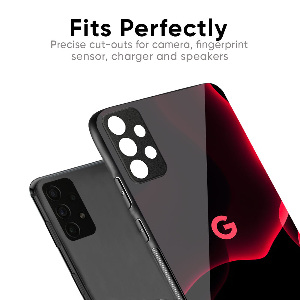Red Thunder Glass Case for Google Pixel 9A