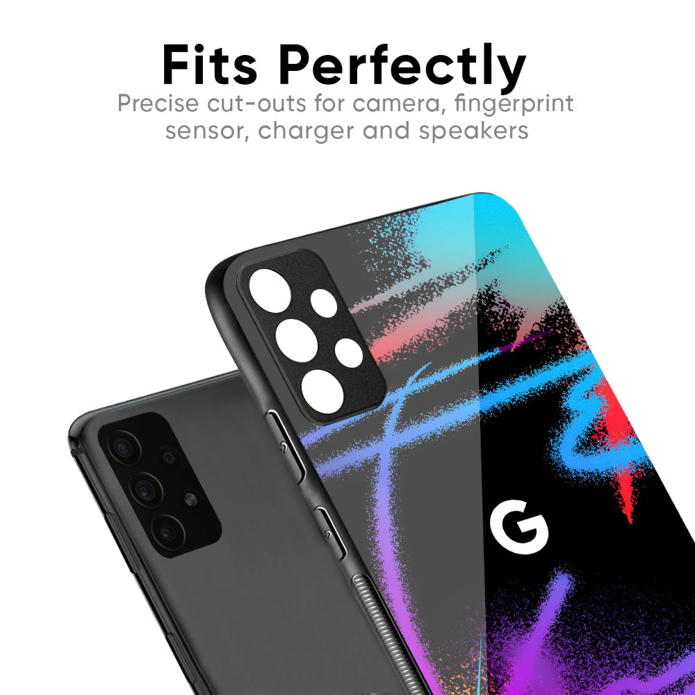 Brushy Color Glass Case for Google Pixel 9A