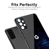Blue Scratch Glass Case for Google Pixel 10 Pro 5G