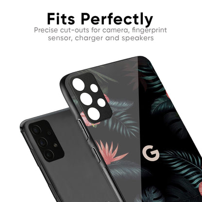 Tropical Art Flower Glass Case for Google Pixel 9A