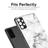 Satin White Marble Glass Case for Realme 16 5G