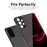 Red Thunder Glass Case for Realme 15x 5G