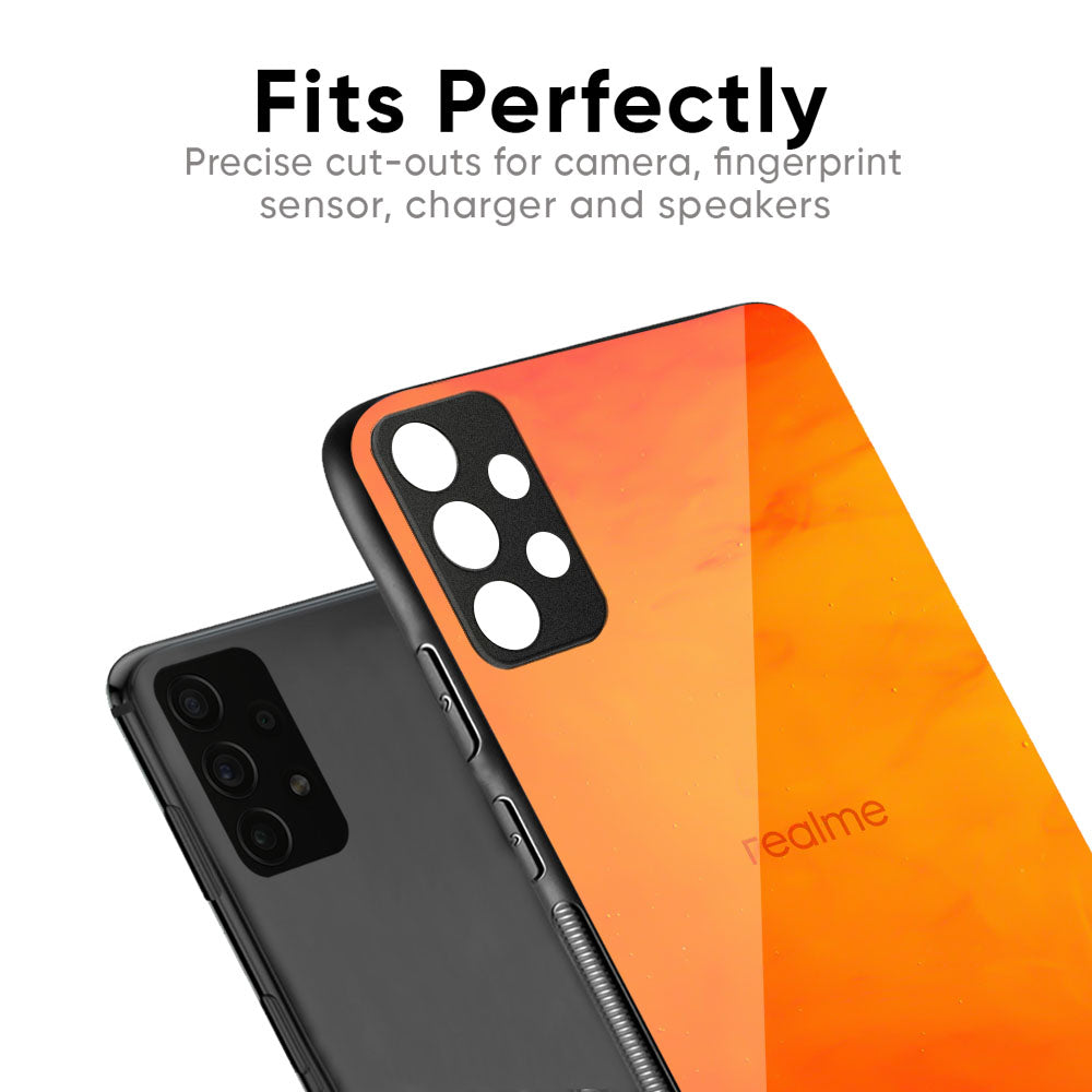 Tangy Orange Glass Case for Realme P4x 5G