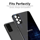 Blue Scratch Glass Case for Realme 14x 5G